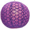 GURU SHOP Runder Lokta Papierlampenschirm, Boho Hängelampe Coronada - Ø 35 cm Lila