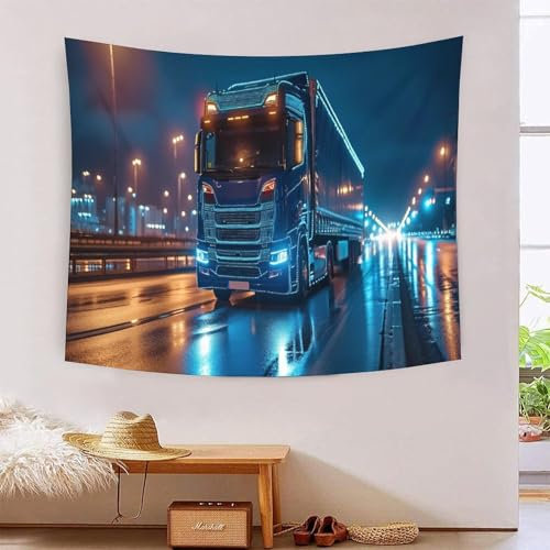 EUZZDHESP 3D Druck LKW Wandteppiche Poster Ornament Wandbehang Wandteppich Wanddeko Wandbehang Für Schlafzimmer, Wohnzimmer, Wohnheim Tapisseries 70cmx100cm
