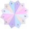 Lusofie 12 Stück Stofftaschentücher Damen Mit 3d Bestickte Floraler Weiche Taschentücher Stoff Mit Blumen Spitze Baumwolle Vintage Florales Spitzen-Taschentuch Für Hochzeits Feier(6 Farben)