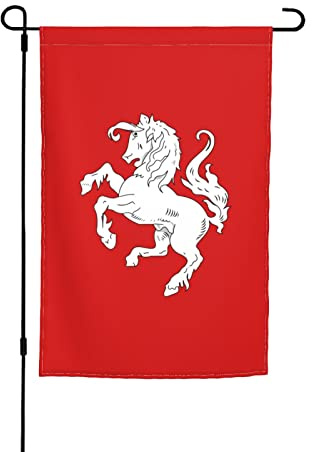 Flagge von Twente für draußen, 30,5 x 45,7 cm, Gartenflagge, doppelseitig,