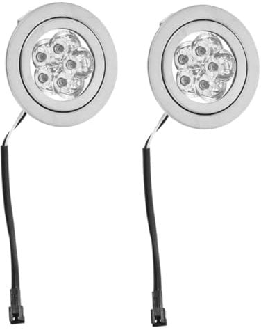 DIYEAH 2 Stück Dunstabzugshaubenlicht Glühbirne der Dunstabzugshaube Austausch der LED-Leuchte der Dunstabzugshaube Glühbirnen für Dunstabzugshauben Motorhaube Lichtleiste Abs Silver