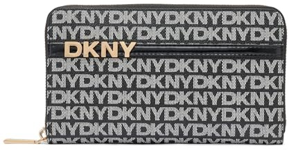 DKNY,Handbag,Avril Zip Around WAL,BK Logo-BK,1SZ