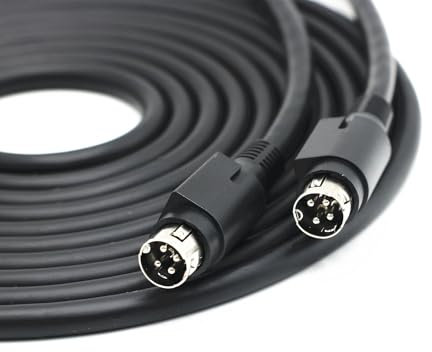 Premium 4-Pin Studio Monitor Link Cable - Compatible with ADAM D3V Speakers | Primary-Secondary Speaker Connection - High Flexibility Pure Copper Audio Cable- Lossless Sound Transmission (6.56ft)