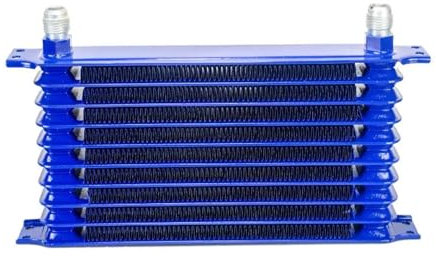HXPKKX KANGYEBAIHUODIAN Adatto for WLR Racing - RADIATORE Olio Motore E Trasmissione Universale Blu 10ROW 10AN- 10AN Tipo Trust WLR5110B