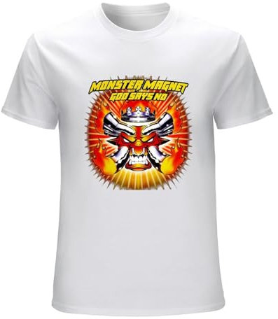 Men's Monster Magnet God Says No American T-Shirt White L