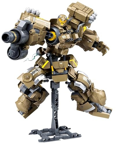 QiLumier Technic Mechanischer Krieger-Modellbausatz, Roboter-Bausteine-Set, Spielzeug für Jungen und Mädchen, Sammlerstück, Geschenk (581 Stück)