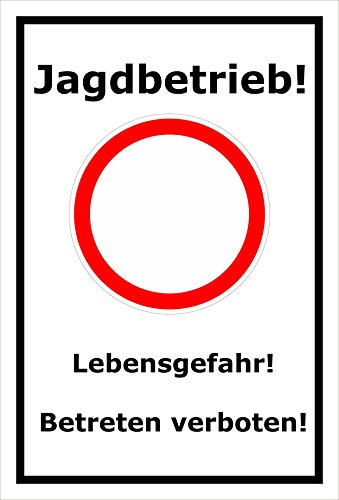 Melis Folienwerkstatt Aufkleber Jagdbetrieb - 30x20cm – 20 VAR S00351-003-A