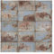 3D Fototapete - Shabby Industrial Metalloptik - Vliestapete Quadrat, Größe HxB: 192cm x 192cm