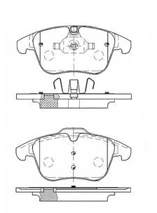 Borg & Beck BBP2556 Front Brake Pads To Fit Jaguar XE (316mm Disc) 03/15-