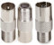 Nanyi TV T/F Type connecteur Femelle vers RF Coaxial d'antenne Adaptateur M-F, Femelle à Mâle Coupleur Coaxial Antenne Socket à RF Coax Aérienne Adaptateur Nickelage-2 Paquet