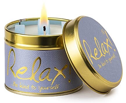 Lily Flame Relax Scented Candle Tin
