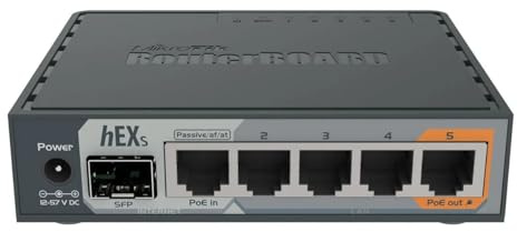 MikroTik RouterBOARD hEX S - Router - 4 Port Switch - GigE - WAN Ports: 2