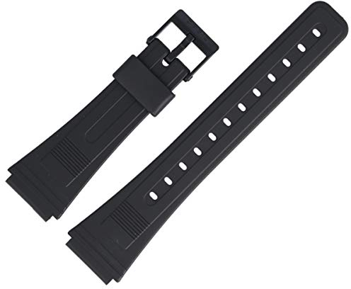 Casio Uhrenarmband 19mm Kunststoff Schwarz - AQ-4