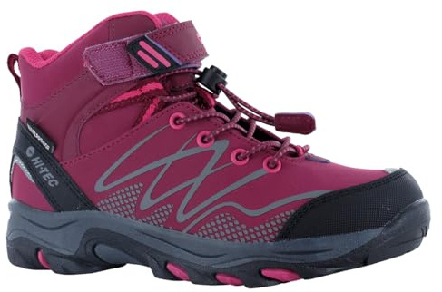 HI-TEC Wanderschuhe Blackout Mid WP Jr Beere/rosa