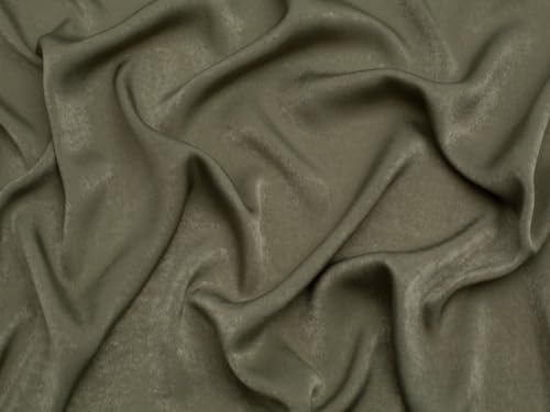 Velvet Touch Satin-Stoff, Efeu, Meterware