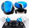 Playrealm FPS Thumbstick Grip Agarres para el Pulgar Extensor Y Textura 3D Caucho Silicona Apretón Cubrir 2 juegos para PS5 Dualsenese y PS4 Mando (Azul Camuflaje)