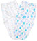 Vicloon Pucksack Baby, 2er Pack Wickel-Decke aus 100% Bio-Baumwolle, Sicherheit, Universal Verstellbare, Puckschlafsack für Säuglinge Babys Neugeborene 0-3 Monate - Blau