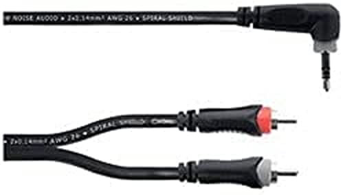 CORDIAL - EY 15 W-RCC Cavo Splitter Audio Y XLR 3 Poli Maschio a 2 XLR Femmina, Lunghezza 1,5 m, Serie Essentials, Connettori REAN by Neutrik, Nero