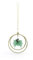 Swarovski Garden Tales Stechpalmenblätter Ornament, Dekoration aus Strahlenden Swarovski Kristallen, mit Goldfarbenem Stiel