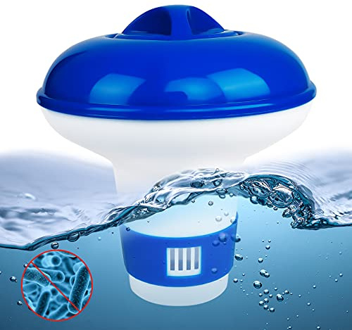 Yisscen Pool Dosierschwimmer 5 Zoll Chlordosierschwimmer Einstellbarer,Chlordosierer für Pool Automatisch,Schwimmer Chemikalien Spender für Reinigung von Whirlpools Schwimmbad Jacuzzis und Spas