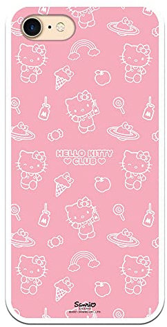 Personalaizer Schutzhülle für iPhone 7 - Schutzhülle für iPhone 8 - SE 2. - Hello Kitty Patron auf Rosa