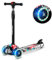 Ricokids LED Scooter Kinderroller Cityroller Tretroller Klappbar 3 Räder LOCO (schwarz)