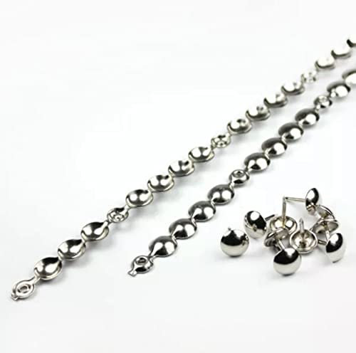 Upholstery Chrome Pin Strip, Decorative,Nails, Pin, Stud, Fixings, Silver with Nails, 5 Meters