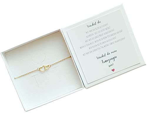 Trauzeugin Armband Herz, Willst du meine Trauzeugin sein Box, Trauzeugin Geschenk Hochzeit