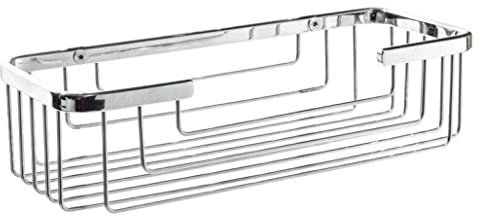 Étagère de douche rectangulaire pour hôtel Poli en Acier Inox Aisi 304 Mod. Top Line