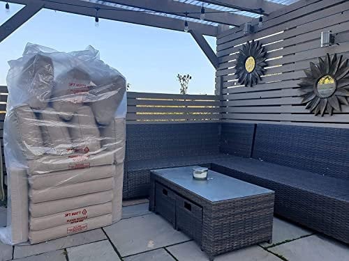 Just Accessories Housse de rangement en plastique pour coussins de jardin - Protection contre la poussière - Taille XL