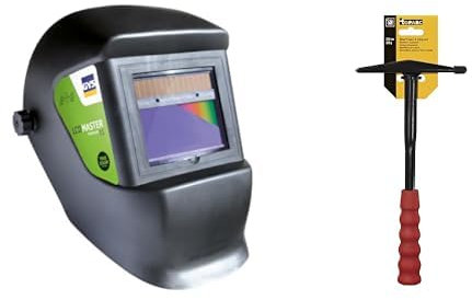 GYS - Masque de Soudage LCD MASTER 11 - Teinte 11 Noir & Marteau à Piquer