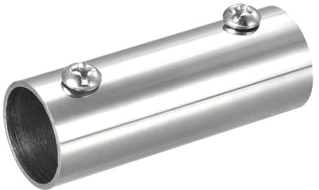 sourcing map 2Stk 2-Weg 60mm 304 Edelstahl Querverbinder Polieren für 20mm/0.78 Handlauf