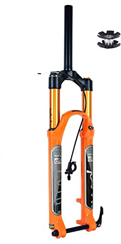 LvTu DH MTB Forcella Anteriore 27.5/29 Pollici Corsa 130mm ASSE 15x100mm, Regolazione del Rimbalzo Ultraleggero Aria Mountain Bike Forcelle Ammortizzate