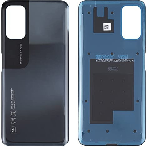 MDYH JBC TTYHK Coque Arrière de Batterie pour Xiaomi Poco M3 Pro 5G M2103K19PG, M2103K19PI (Color : Black)