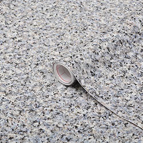 Vinyl Warehouse d-c-fix Blue Grey Porrinho Marble Sticky Back Furniture Wrap Vinyl (W)90cm (L) Sold by the metre