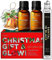 Gya Labs Weihnachtsfest-Geschenk- & Glow-Set & Grußkarte (3er-Set) – Authentische Aromen von Rosmarinöl, ätherischen Kiefernölen & Santal im schwarzen Roll-on – Premium-ätherische Öle zur Entspannung
