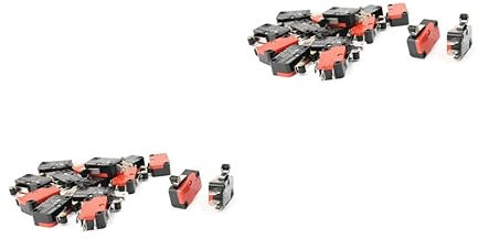 UKCOCO Lot De 2 Bras De Charnière Courts Marche/arrêt V-155-1c25 Spdt 15 A 250 V Ca Plastique Et Métal 15 Pièces X 2