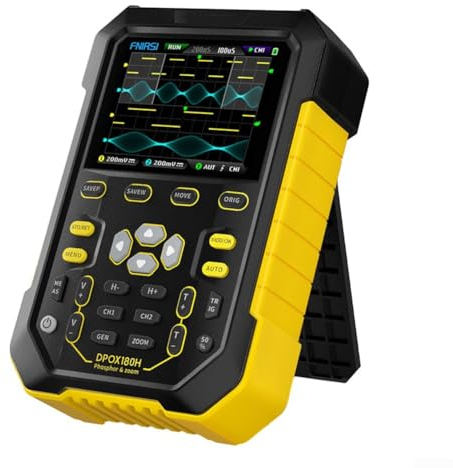SPORTARC Digitales Tablet-Oszilloskop, DPOX180H Handheld-Dual-Kanal-Digital-Oszilloskop, 180 MHz Signalgenerator (B)