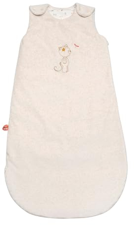 Nattou Babyschlafsack für Herbst und Winter, Aus Baumwolle und Velours, Katze Lana, TOG 2,5, Ca. 90 cm, 6-24 Monate, Mila, Zoë und Lana, Hellgrün