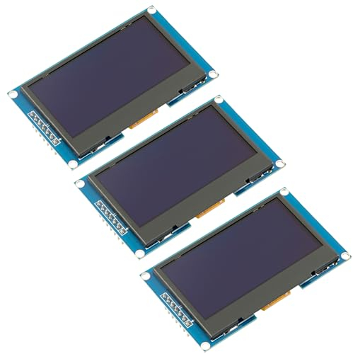 AZDelivery 3x 2,42 128X64-OLED-Anzeigemodul SPI - 2.42 Zoll OLED Bildschirm kompatibel mit Arduino UNO R3 - Grüne Schrift OLED