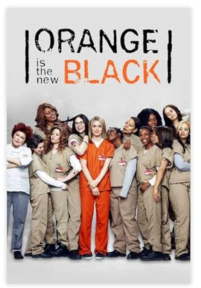AAVEDA Leinwandposter TV Orange Is The New Black, Schlafzimmerdekoration, Sportlandschaft, Büro, Raumdekoration, Geschenk, ungerahmt, 50 x 75 cm
