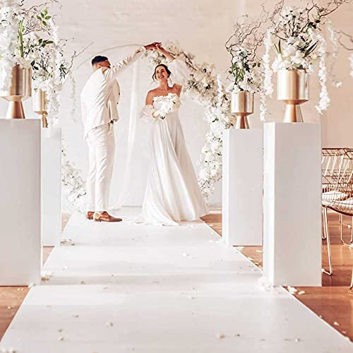 Hochzeit Gang Läufer 140GSM dicken Gang Dekorationen für Hochzeit Zeremonie weißen Teppich Läufer für Party Indoor & Outdoor