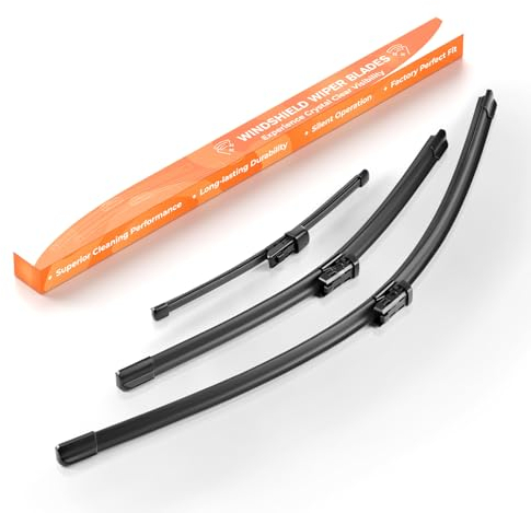 GEARMONSTER Scheibenwischer Wischerblätter Vorne + Hinten Satz Autoscheibenwischer Heckscheibenwischer Wischerblätter-Set für VW Golf 7 | VII Variant ab 2012 (3er Set: 650mm/450mm/280mm)
