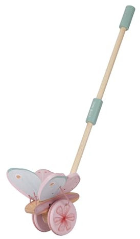 Little Dutch 7343 FSC Holz Schiebetier Schmetterling - Fairy Garden rosa