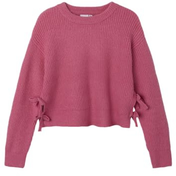 NAME IT Mädchen Nkflinnea Ls Loose Short Knit, Rapture Rose, 116 EU