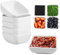 UptVin 12 Stücke Dip Kleine SchäLchen, Sojasauce SchäLchen Weiß, Sushi Schalen für Saucen, Quadratische Vorspeisenteller Klein, für Soße, Dipping, Gewürzen, Snack, Früchten