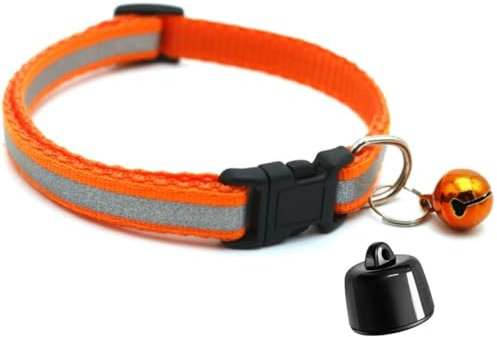 AngLink Kleines Ortungsgerät für Katzen – GPS-Tracking ohne monatliche Kosten – Funktioniert mit Allen Smartphones – Für Halsbänder geeignet（orange Farbe）