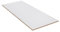WRK21 Tischplatte 140 x 80 cm Weiss/Eiche Natur - 18 mm melaminbeschichtete Arbeitsplatte, ABS-Kante, pflegeleicht - für Schreibtische, Home-Office & DIY