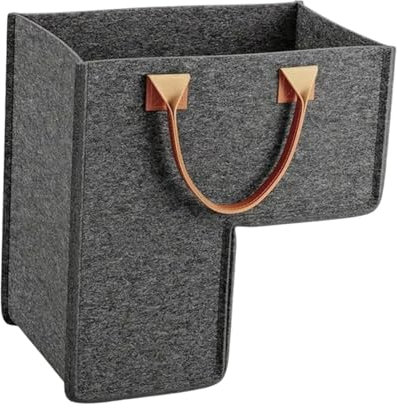 JISADER Treppenkorb mit Griffen, Modern, für Haushaltsgegenstände, Home Office Dekor, Spielzeug