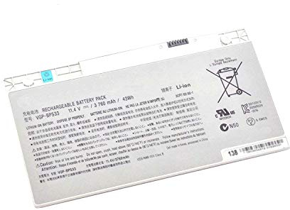 VGP-BPS33 Laptop Batterie Ersatz für Sony Vaio Svt-14 Svt-15 T14 T15 Touchscreen Ultrabooks VAIO SVT14127CG SVT14126CXS SVT14127CH SVT14128CC(11.4V 43Wh 3760mAh)